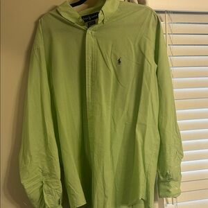 Ralph Lauren Men's Lime Green button up